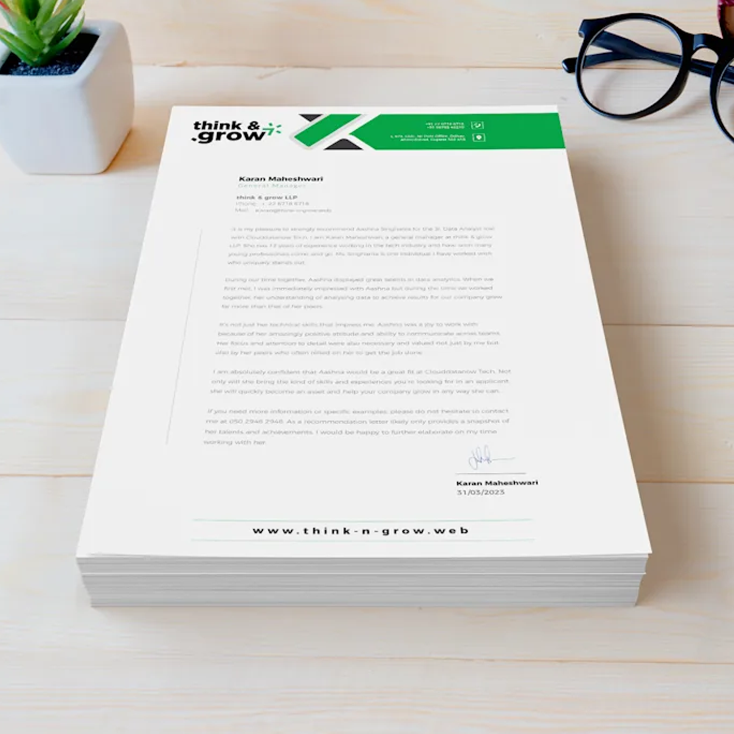 Custom Letterhead Pads